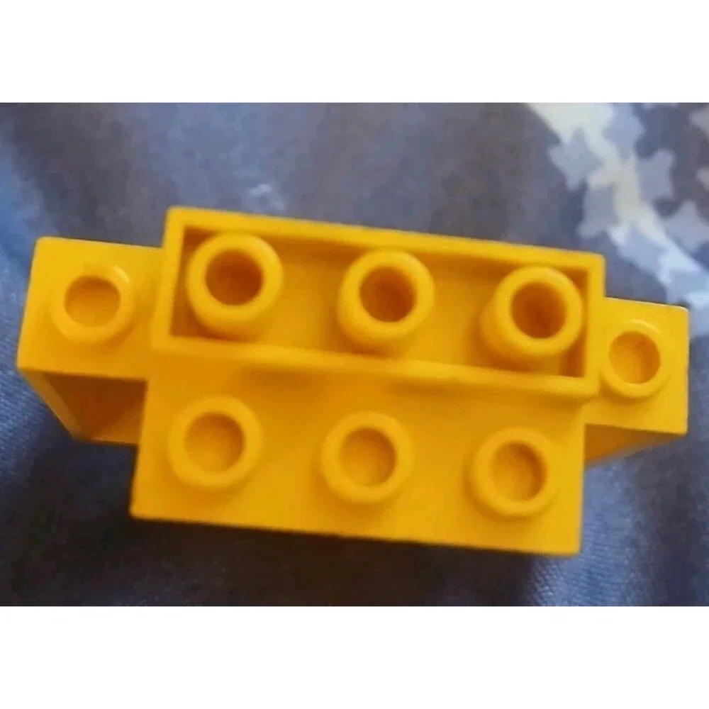 LEGO Yellow 2x5x6 Castle Wall 4444 with Black Stripes Lego Collector Piece